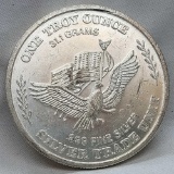 1 Troy Oz .999 Fine Silver Round coin