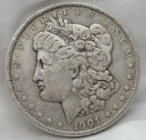 1901 Morgan Silver Dollar 90% Silver Coin