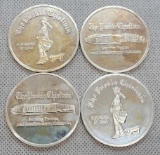 (4) 1 Troy Oz .999 Fine Silver The Pueblo Chieftain Coin
