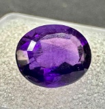 3.67ct Oval Cut Amethyst Gemstone