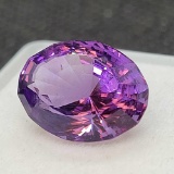 Oval Cut Purple Brazilian Amethyst Gemstone 5.69ct