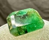 Astonishingly Gorgeous Opaque Square Cut 9ct Emerald Gemstone
