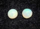 Pair Of Oval Cut Opals 0.50ct