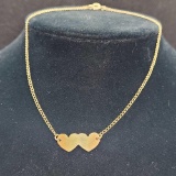 Gold Filled Heart Bracelet 1.05g