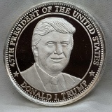 Donald Trump 1 Troy Oz .999 Fine Silver Round Coin