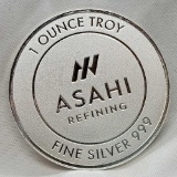 ASAHI 1 Troy Oz .999 Fine Silver Round Coin