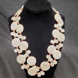 Coral And Shell Necklace 118.0g