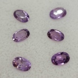 Oval Cut Purple Amethyst Gemstones 2.60ct