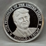 Donald Trump 1 Troy Oz .999 Fine Silver Round Coin