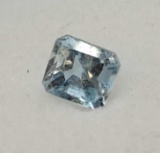 Square Cut Sea Blue Aquamarine Gemstone 0.90ct