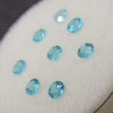 Blue Round Cut Apatite Gemstones 2.35ct