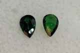 Pair cut Green Tsavorite Gemstones 0.49ct