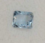 Square Cut Sea Blue Aquamarine Gemstone 0.67ct
