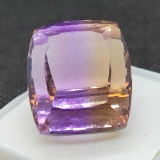 Bi Color Purple and Yellow Amethyst Gemstone 26.40ct