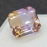 Bi Color Purple and Yellow Amethyst Gemstone 14.15ct