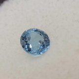 Round Cut Sea Blue Aquamarine Gemstone 1.00ct