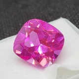 Cushion Cut Pink Sapphire gemstone Beautiful Facets