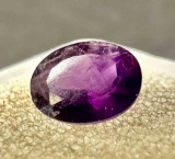 1ct Oval Cut Amethyst Gemstone