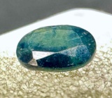 1ct Oval Cut Blue Sapphire Gemstone
