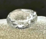 1.5ct Oval Cut Colorless Clear Topaz Gemstone