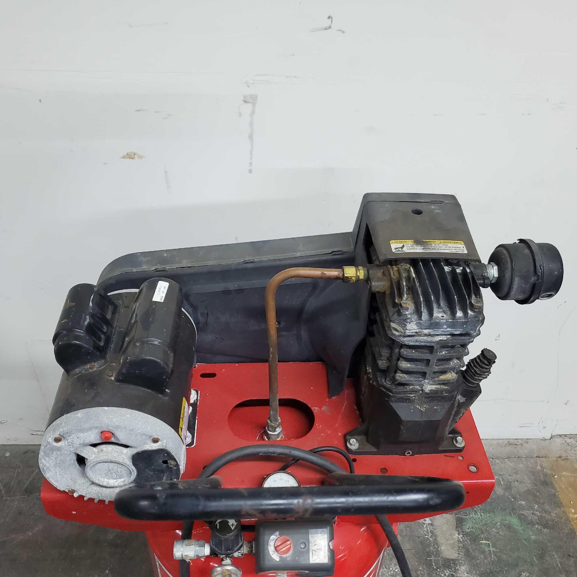 Husky upright air compressor 5HP 26gallon tank Proxibid
