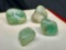 4 Jade Gemstone Specimens 29ct Total