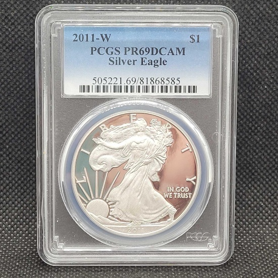 2011-W PCGS PR69DCAM Proof American Silver Eagle