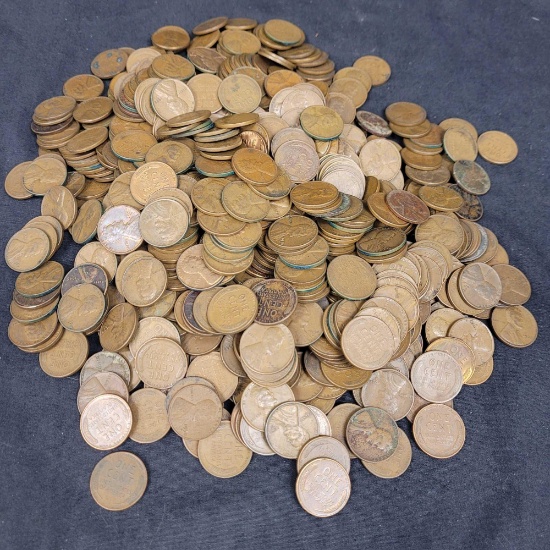 5 Troy Pounds of Wheat Cents, Unsearched, Unsorted, Guaranteed to Contain a 1909 & Indian Head Cent