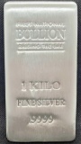 1st National Bullion 1 Kilo .9999 Fine Silver Bar