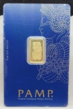 PAMP 2.5 Gram 999.9 Fine Gold Bar