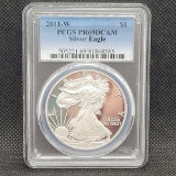 2011-W PCGS PR69DCAM Proof American Silver Eagle