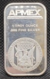 APMEX 1 Troy Oz .999 Fine Silver American Eagle Bar