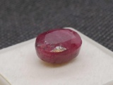 Oval Cut Red Ruby Gemstone 8.45ct