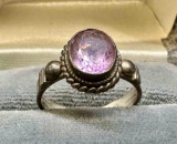 Vintage Amethyst Ring Size 5