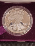 1986 Silver American Eagle 1 Troy Ounce .999 Fine Silver Coin With COA