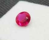 Brilliant Round Cut Red Ruby Gemstone 0.90ct