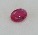 Oval Cut Red Ruby Gemstone 0.75ct