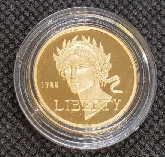 US $5 Modern Gold Commemorative Coin
