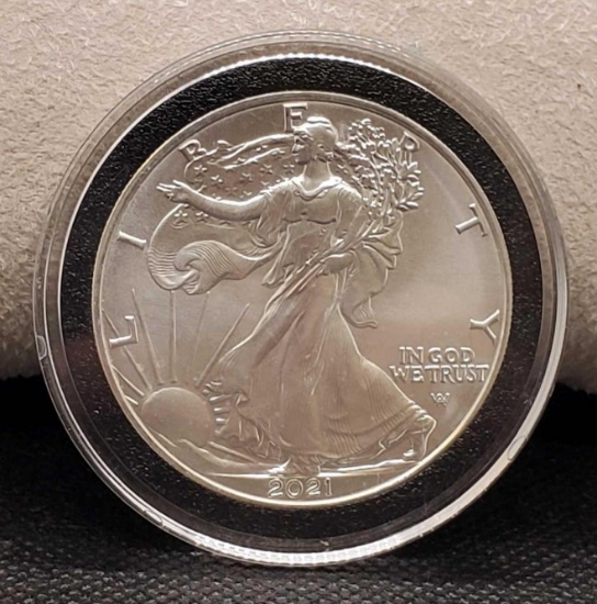 2021 Walking liberty 1 Oz fine Silver Round Coin