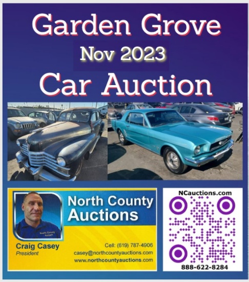 2023 Garden Grove Car Auction