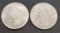 (2) 1921 Morgan Dollars 90% Silver Coins