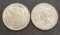 (2) 1922 Silver Peace Dollars 90% Coins