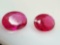 Pair of Oval Cut Ruby Gemstones 1.5ct Total