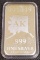 US State Bar Alaska x1 Troy Ounce .999 Fine Silver Bar