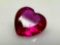 Seductive Valentines Heart Cut Red Ruby Gemstone 0.95ct