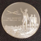 History of Flight Sterling Silver Coin 92.5% 1st Inherently Stable Airplane 1871