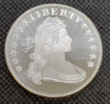 Verified 1 Troy Oz .999 Fine Silver Liberty Round Coin