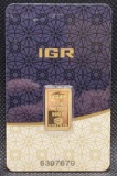 2.5 Gram IGR 999.9 Fine Gold Bar