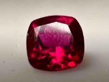 Stunning Mega Sparkly 2ct Square Cut Ruby Gemstone