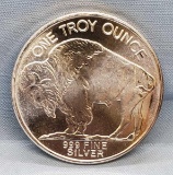 Tested x1 Troy Oz .999 Fine Silver Indian Head Buffalo Round Coin